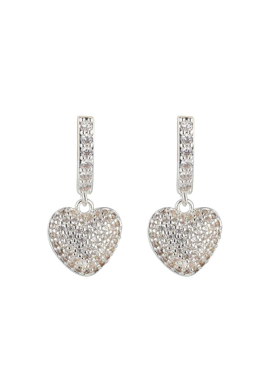 Boxed Gifts | Knight & Day Silver Heart Drop Earrings