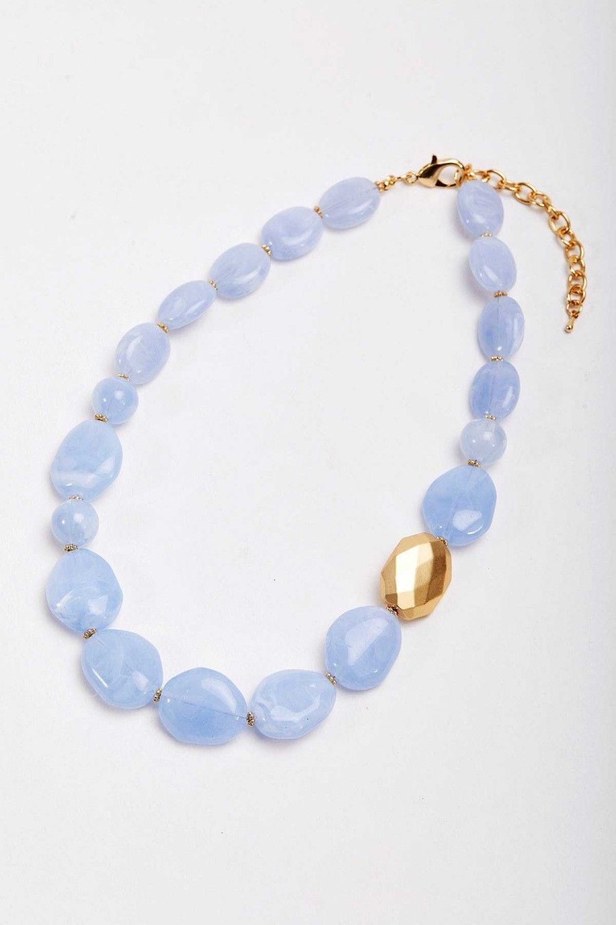 Necklaces | Soul Jewellery Large Beaded Light Blue Necklace