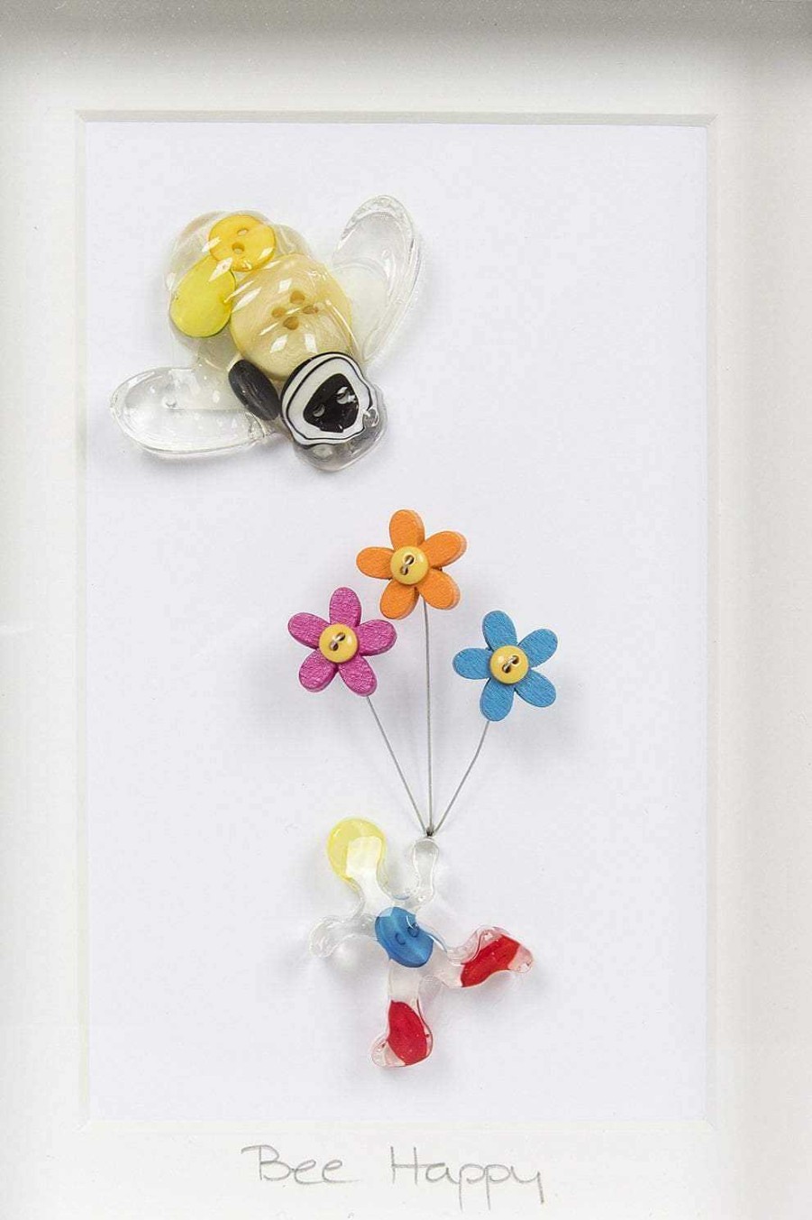 Homeware | Button Studio Bee Happy Wall Art