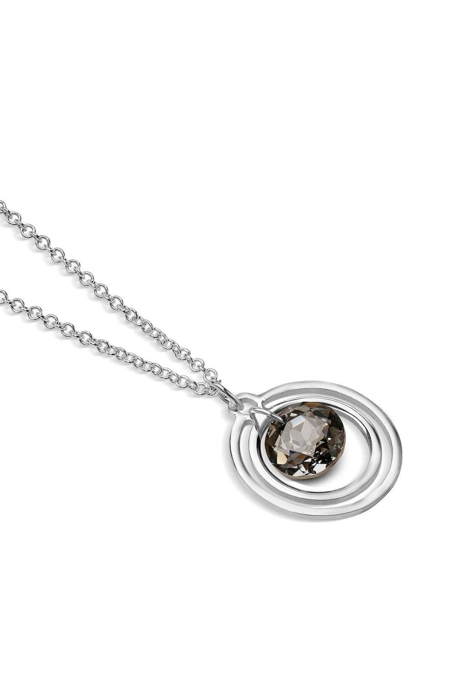 Boxed Gifts | Newbridge Silverware Jewellery Circular Pendant Black Stone