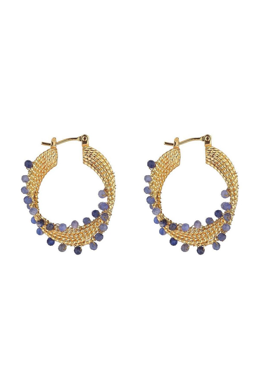 As Seen On Social | Knight & Day Spiral Blue Earrings