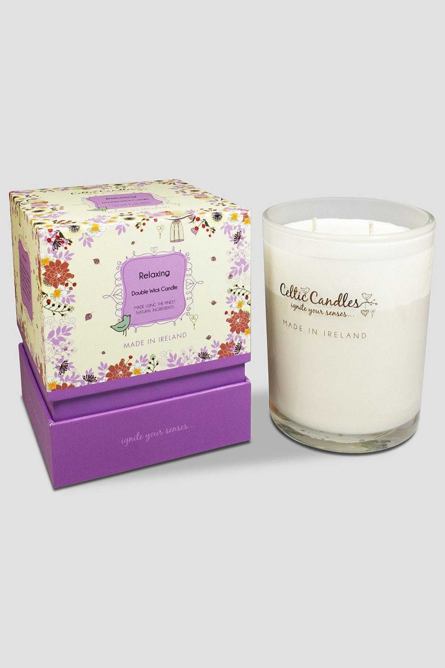 Homeware | Celtic Candles Double Wick Relaxing Candle