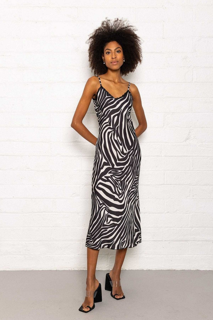 Sale Dresses | Pala D'oro Sport Valentina Midi Dress In Zebra Print