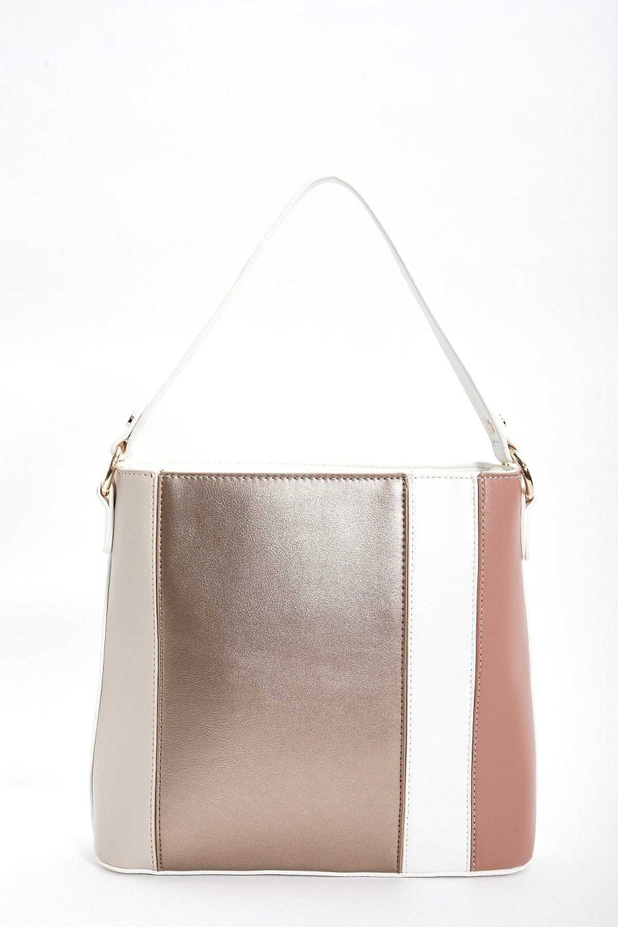 Accessories | SOUL Accessories Colour Block Tote In Gold