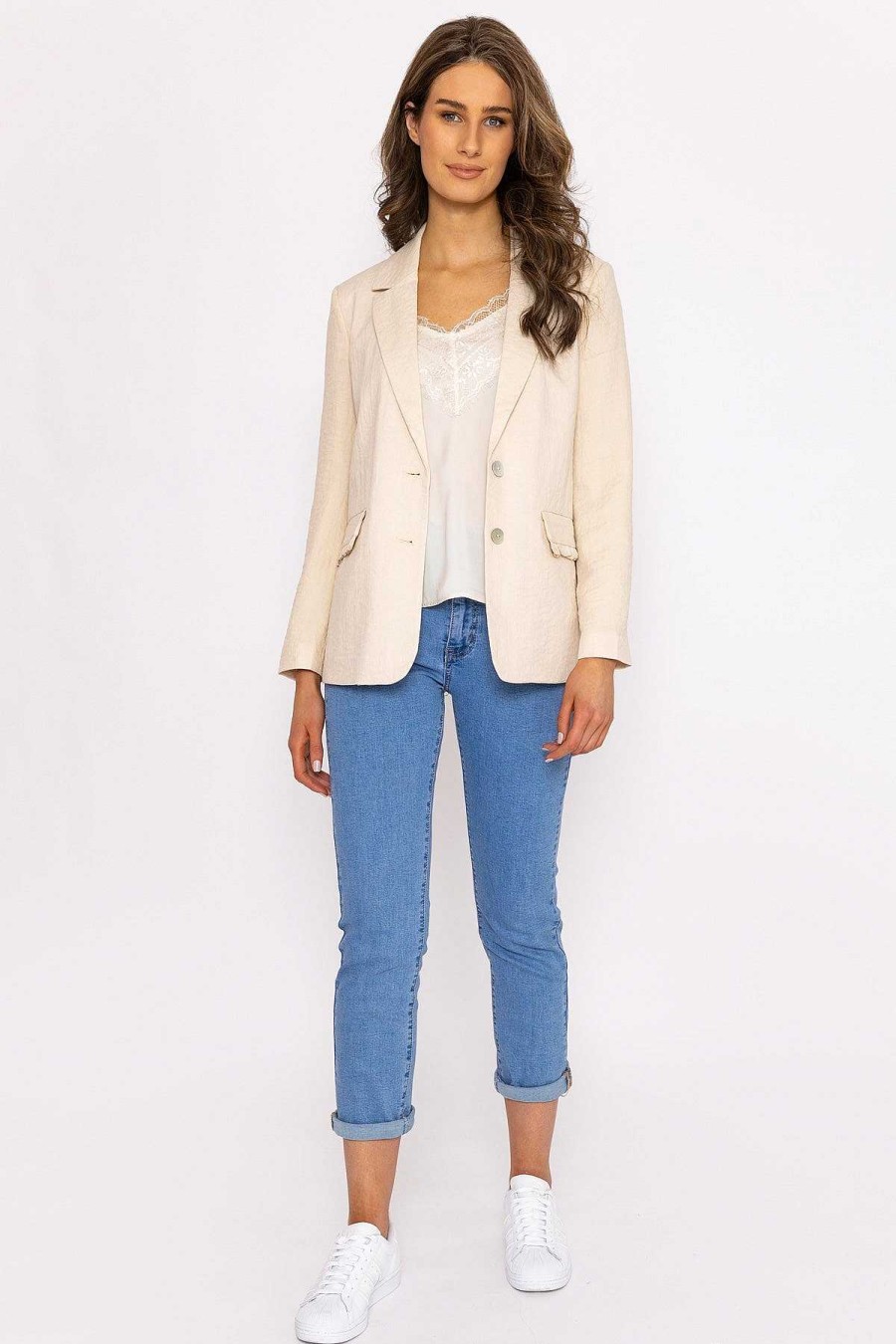 Blazers | Vero Moda Simana Classic Blazer In Cream