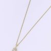 Necklaces | Joularie Diamante Square Pendant In Gold