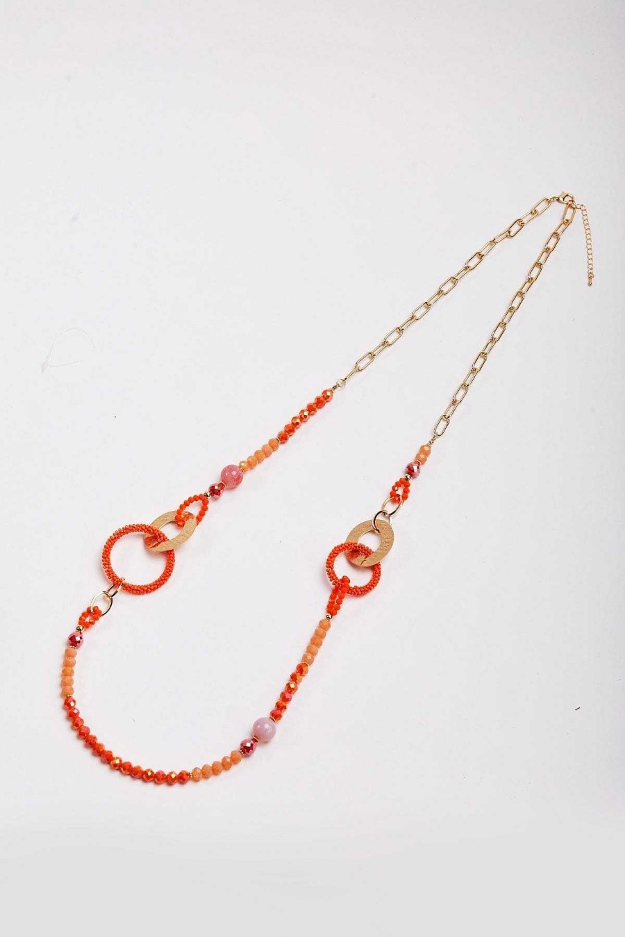 April Edit | Soul Jewellery Beaded Orange Link Necklace