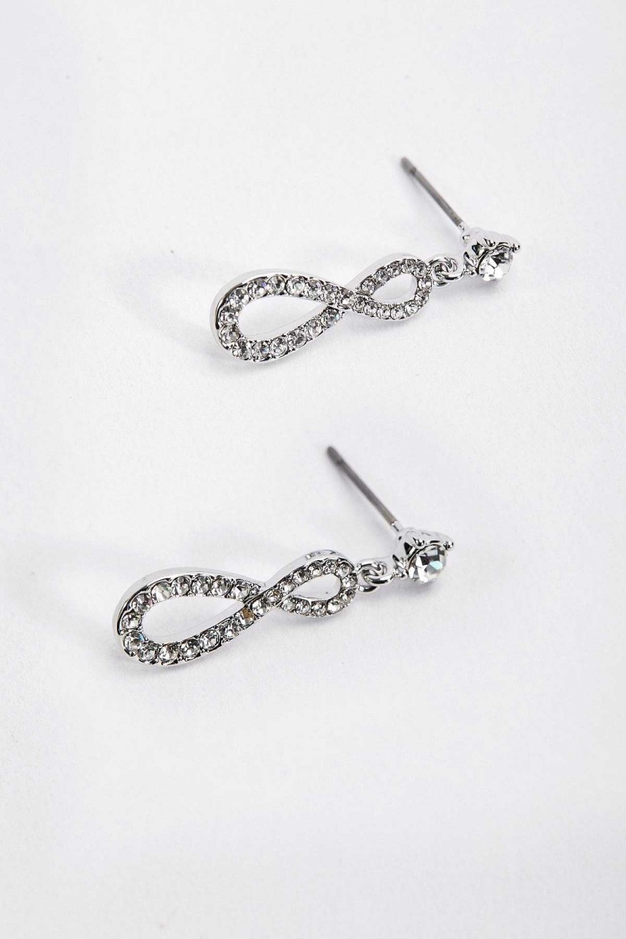 Boxed Gifts | Soul Jewellery Silver Diamante Infinity Earrings