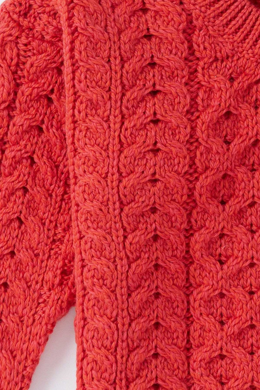 Jumpers & Cardigans | Aran Woollen Mills Kids Aran Jumper In Red