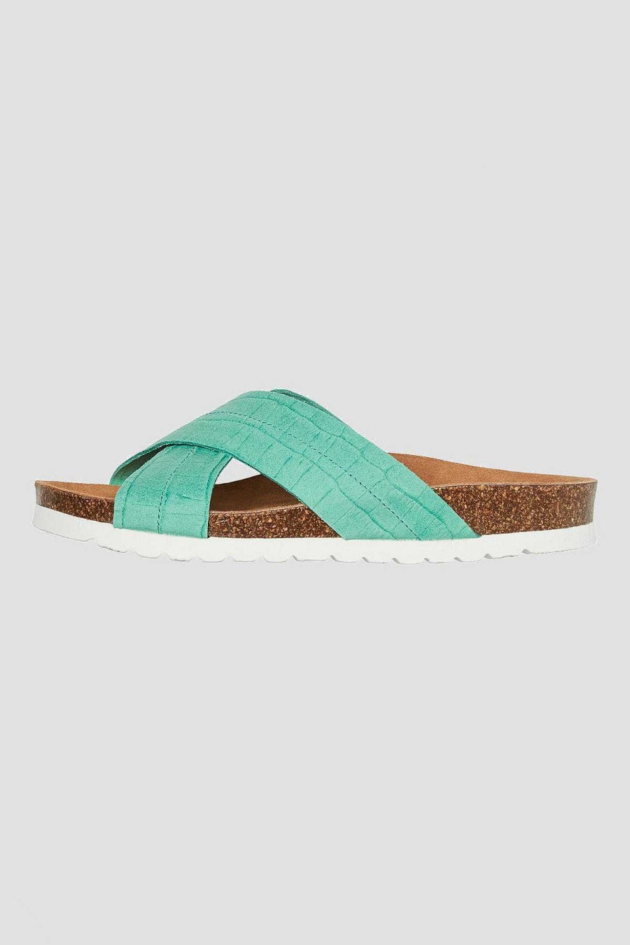 Footwear | Vero Moda Stina Leather Sandals In Green