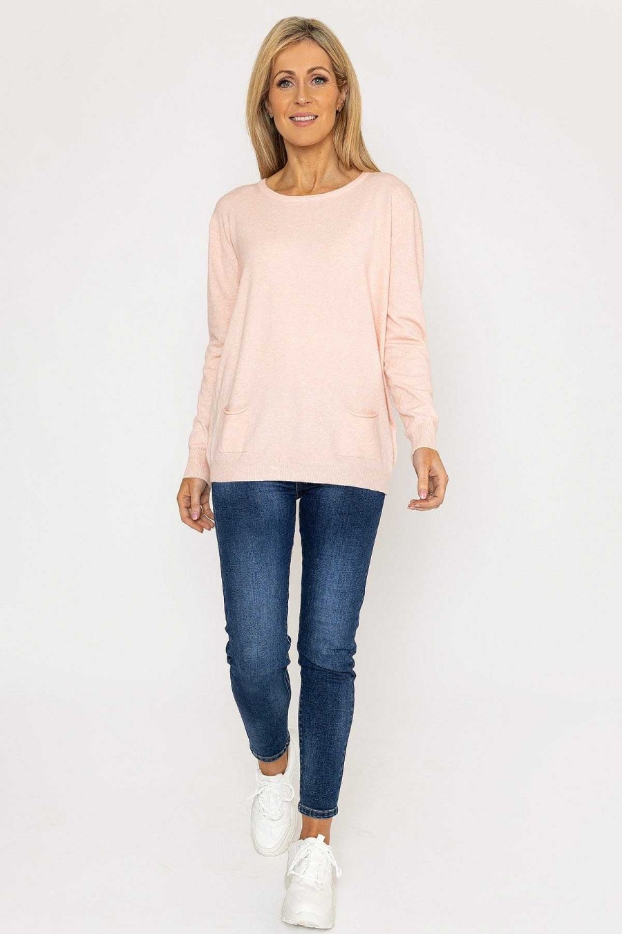 Jumpers & Cardigans | J'aime la Vie Button Detail Knit In Pink