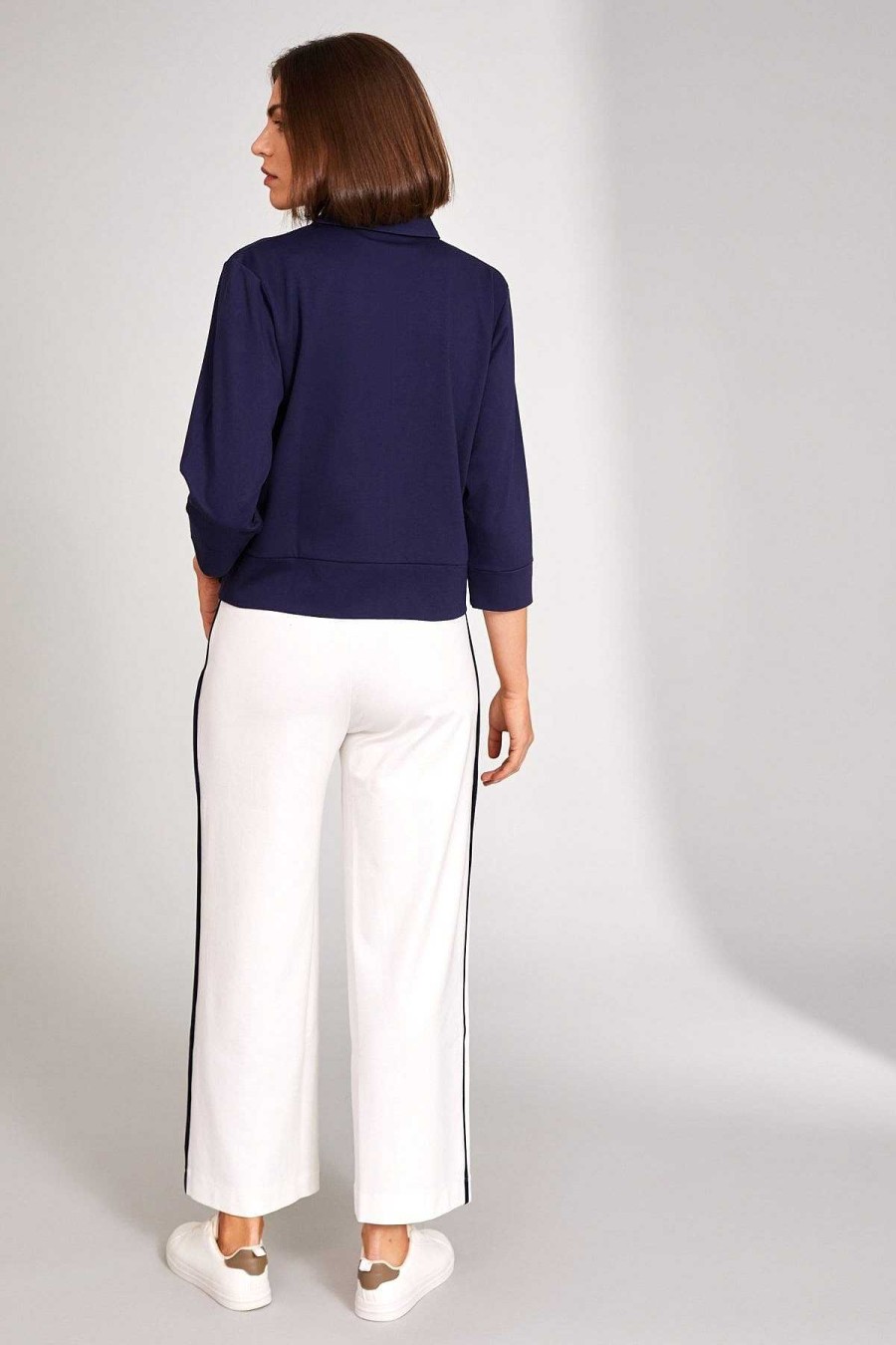 Jeans & Trousers | Peruzzi Side Stripe Trouser In Ecru