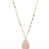 Necklaces | Knight & Day Pink Aventurine Gemstone Mid Length Necklace