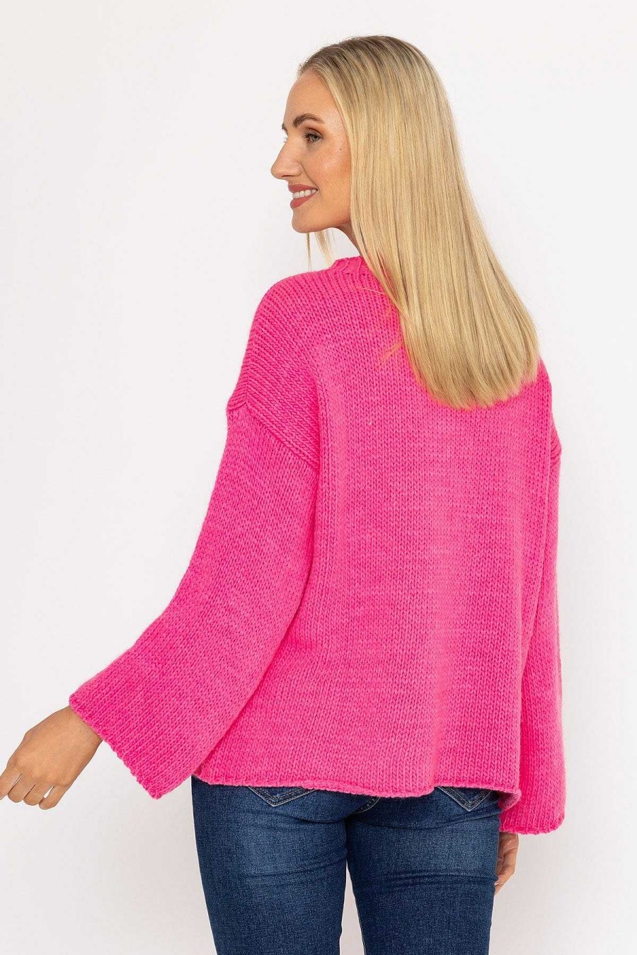 Jumpers & Cardigans | Pala D'oro Pocket Knit In Pink