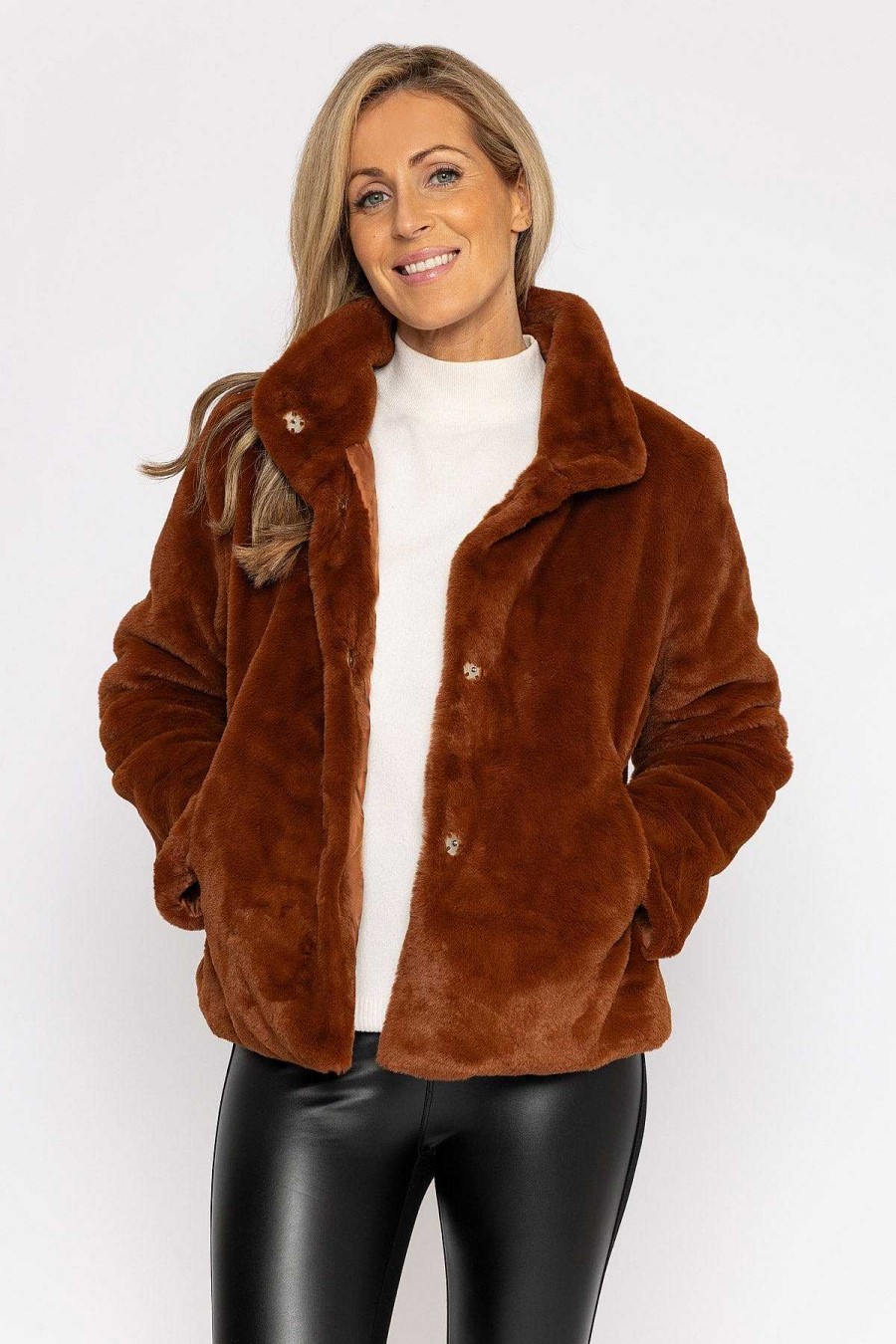 Coats & Jackets | J'aime la Vie Gigi Jacket In Brown