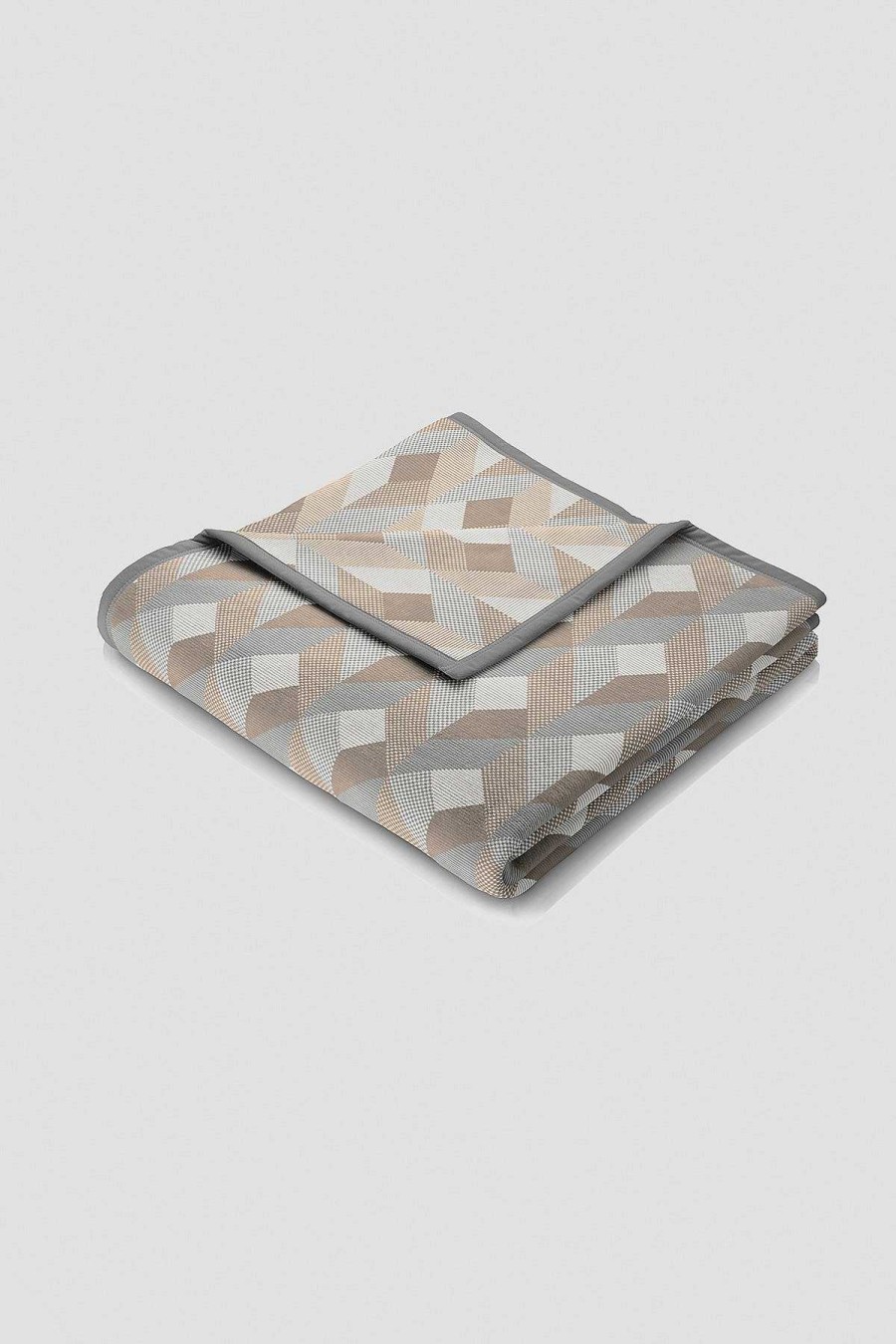 Homeware | Biederlack Cream Geometric Throw