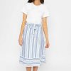 Skirts & Shorts | Rowen Avenue Blue Stripe Midi Skirt With Tie