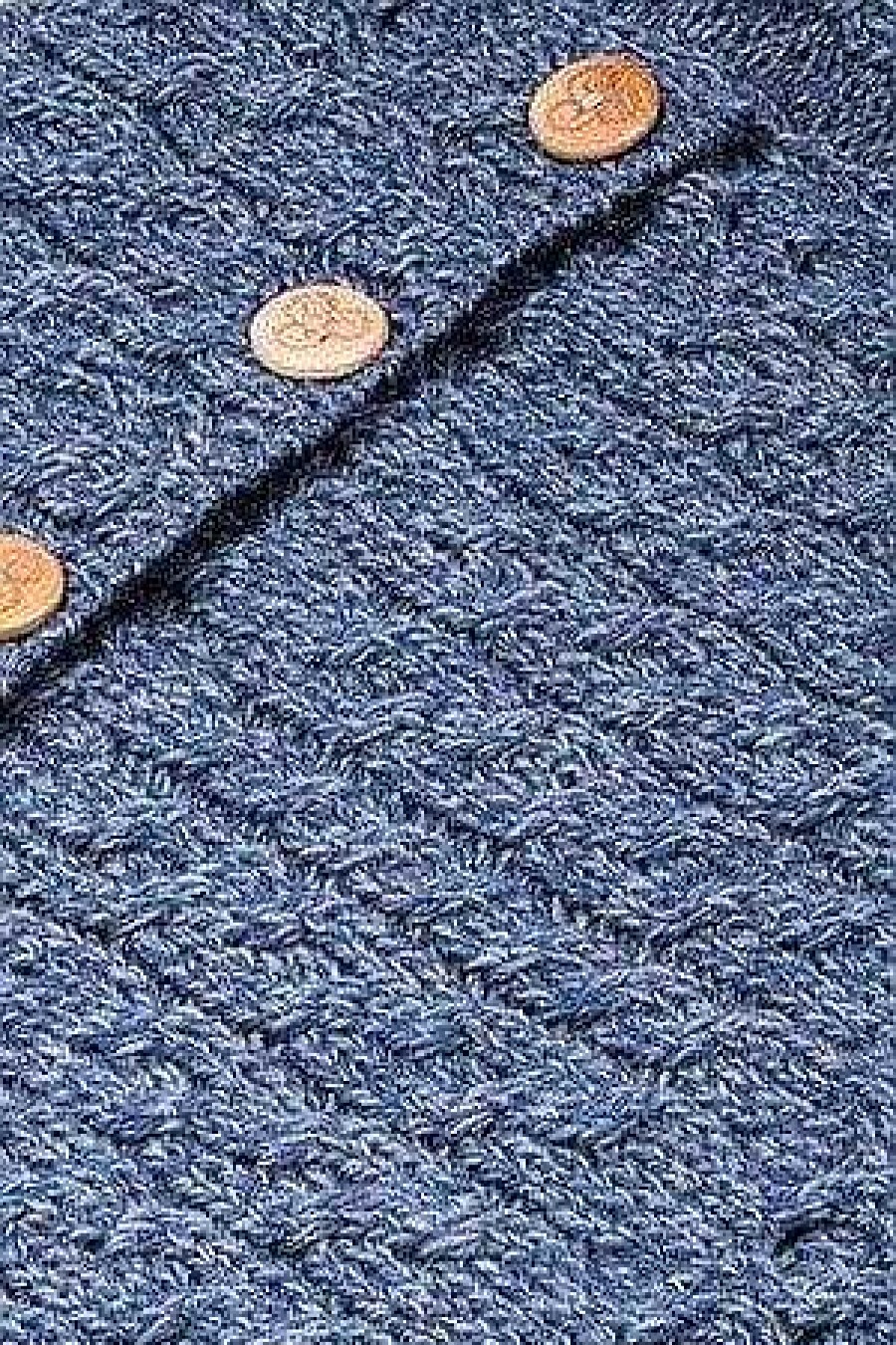 Throws | Aran Woollen Mills Merino Wool Throw In Denim