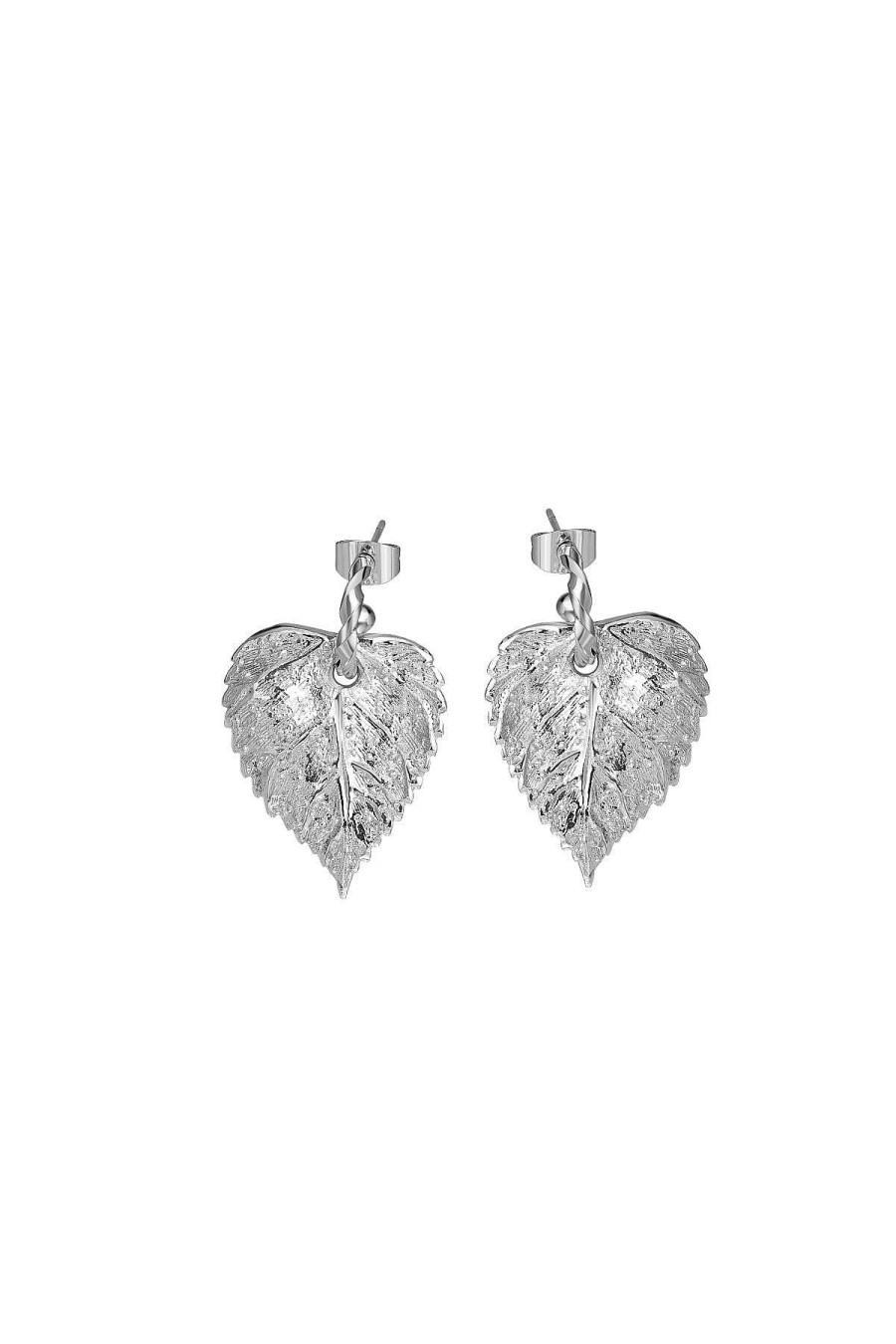 Boxed Gifts | Newbridge Silverware Jewellery Textured Leaf Earrings