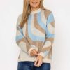 Jumpers & Cardigans | Pala D'oro Wave Knit In Multi Print