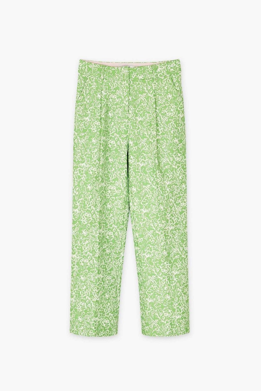 Jeans & Trousers | Cks Fashion Trinidad Ankle Trousers In Green