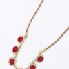 Necklaces | Joularie Multi Stone Necklace In Red