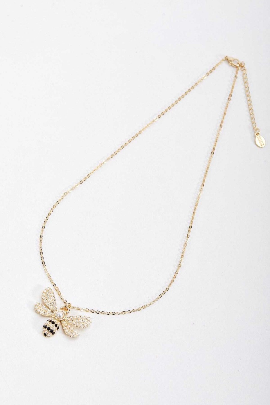 Boxed Gifts | Soul Jewellery Gold Bee Diamante Necklace