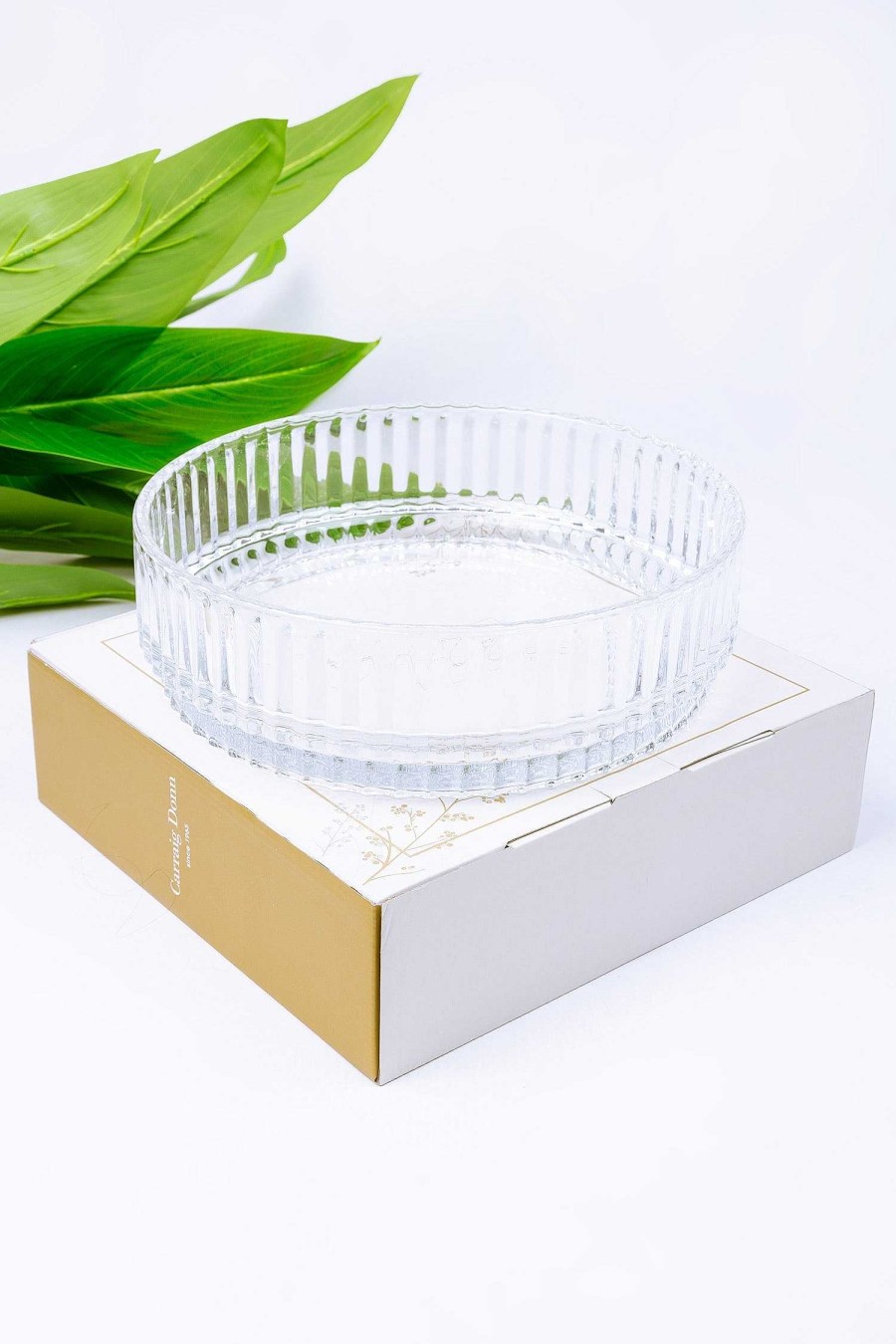 Homeware | Carraig Donn Living Large Vertical Cut Glass Bowl