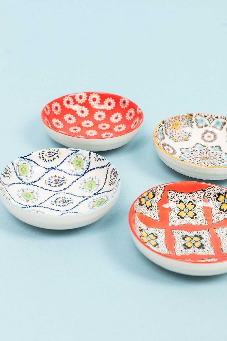 Homeware | Eclectic Set Of 4 Eclectic Dip Dishes