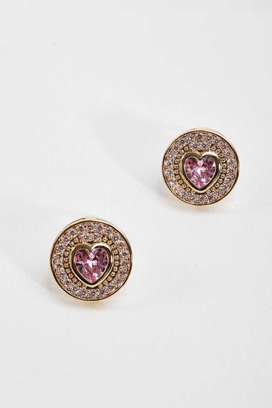 Earrings | Soul Jewellery Heart Shaped Pink Diamond Earrings