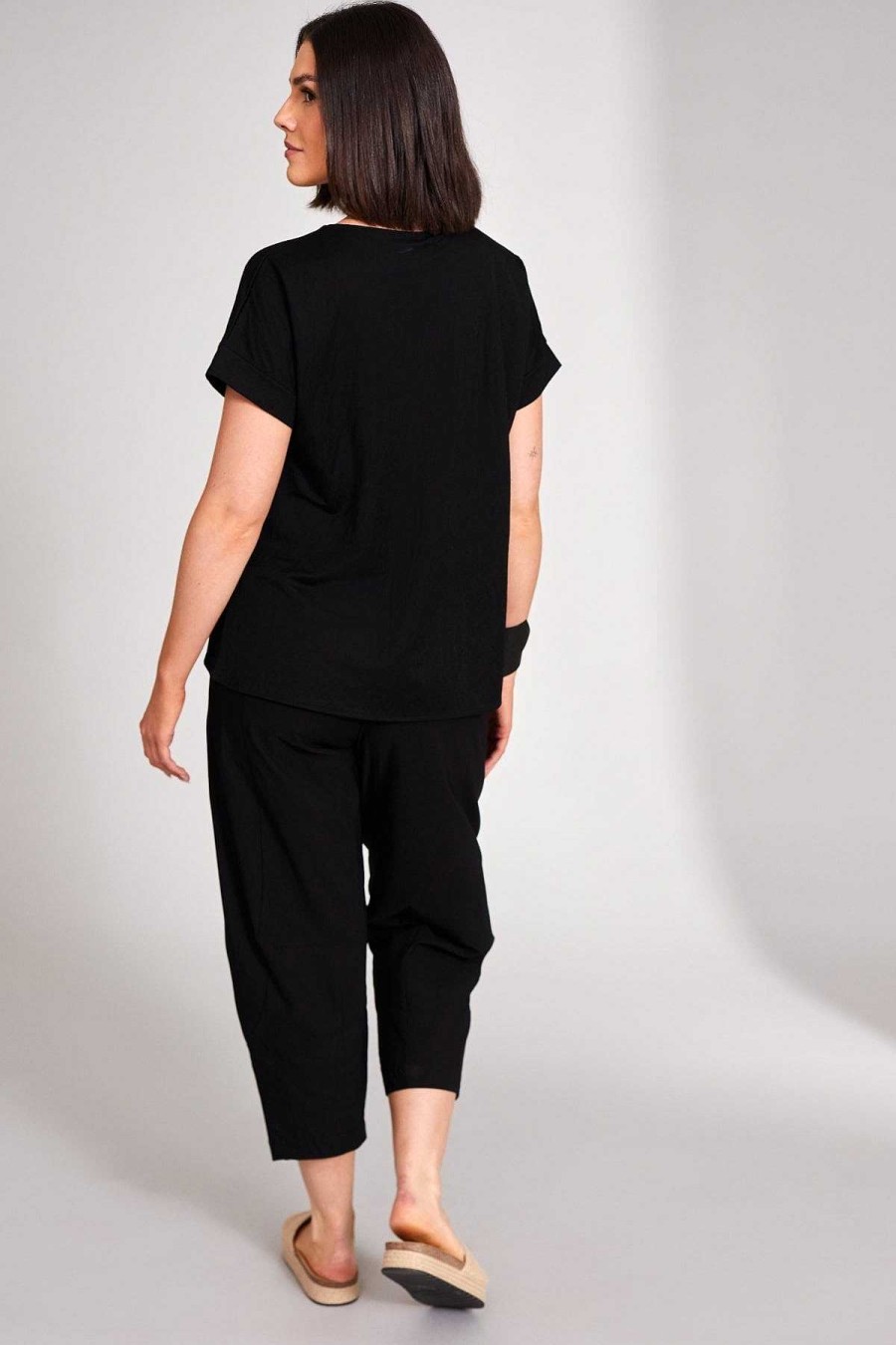 Jeans & Trousers | Peruzzi Slouch Trousers In Black