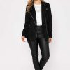 Coats & Jackets | Rowen Avenue Long Line Suede Biker In Black