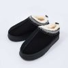 Nightwear | Cherish Accessories Faux Fur Cosy Slippers In Black