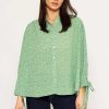 Tops & Blouses | Rowen Avenue Tie Sleeve Blouse In Green