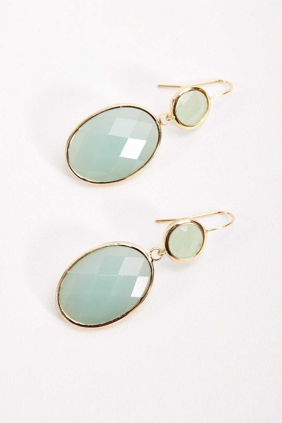 Earrings | Soul Jewellery Green Double Drop Earrings