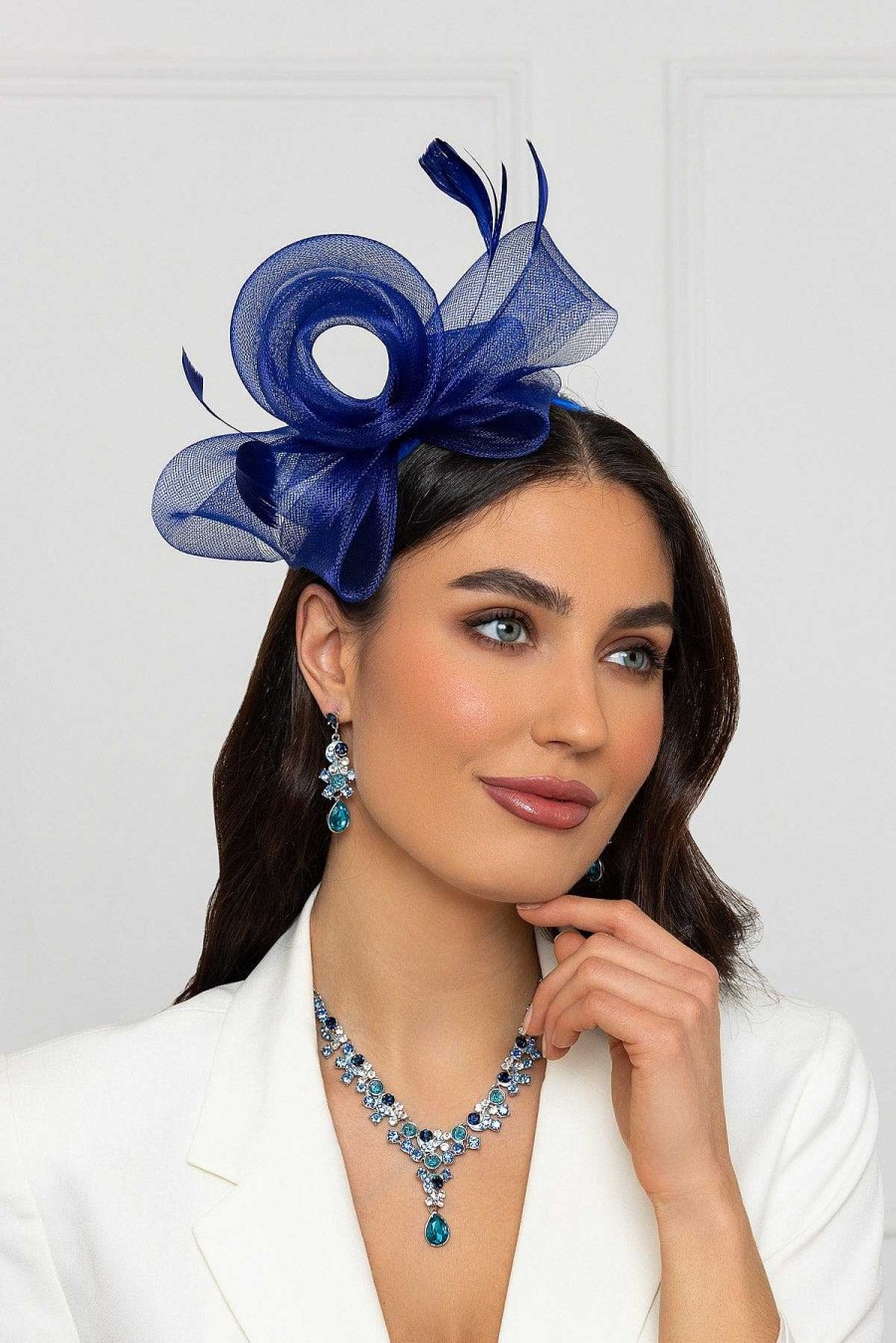 Fascinators | SOUL Accessories Blue Hairband Fascinator With Feathers