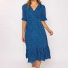 Skater | Rowen Avenue Betty Midi Dress In Blue Print