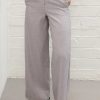 Jeans & Trousers | Pala D'oro Sport Grey Tailored Wide Leg Trousers