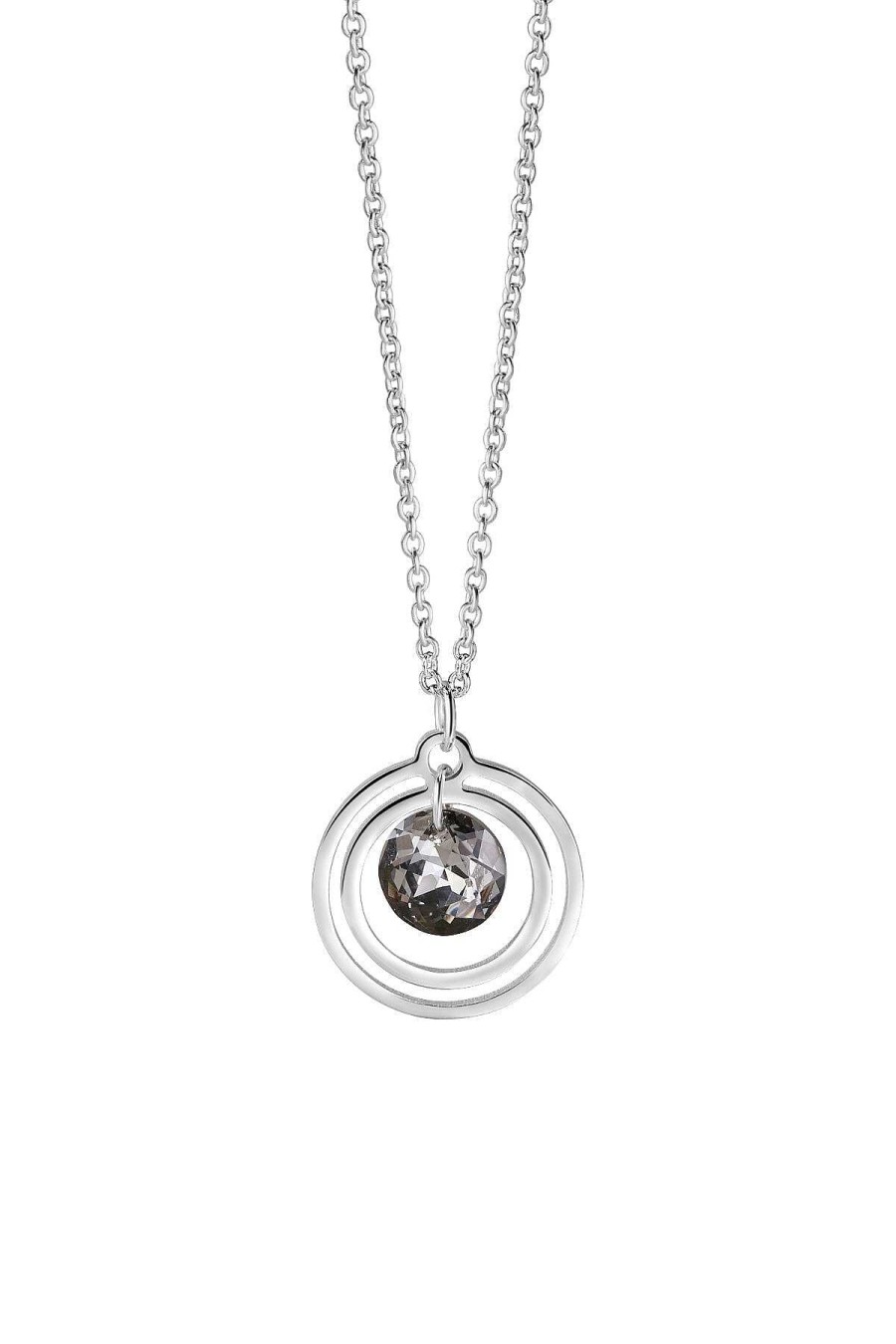 Boxed Gifts | Newbridge Silverware Jewellery Circular Pendant Black Stone