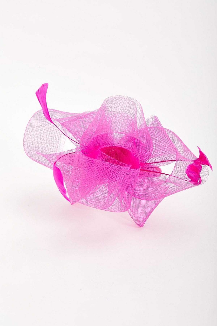 Fascinators | SOUL Accessories Fuchsia Hairband Fascinator With Feathers