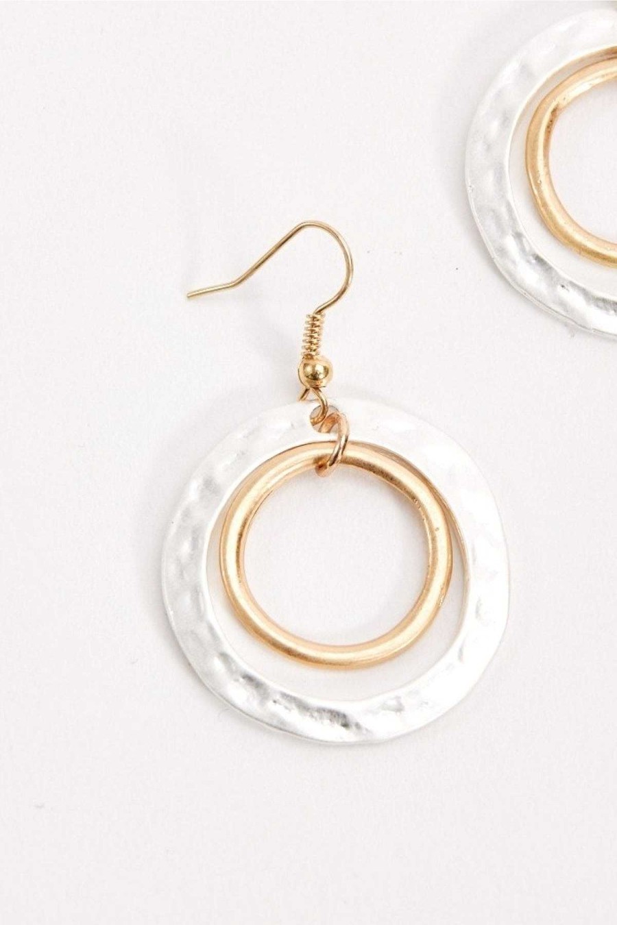 Earrings | Soul Jewellery Silver And Gold Circle Earrings