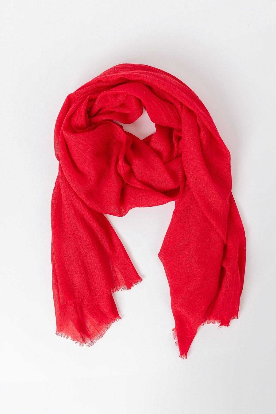 Accessories | Pala D'oro Accessories Plain Scarf In Red