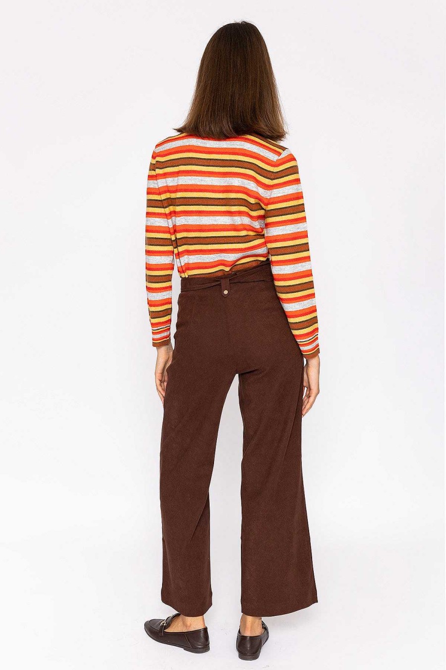 Jumpers & Cardigans | Kelly & Grace Weekend Stripe Ruffle Neck In Multi