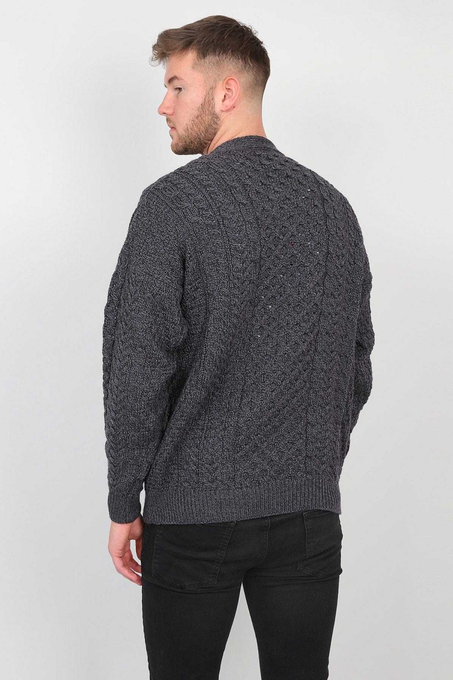 Jumpers & Cardigans | Aran Woollen Mills Mens V Neck Cardigan