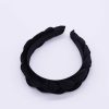 Hair Bands | SOUL Accessories Black Velvet Plaited Hairband