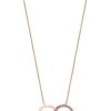 Boxed Gifts | Tipperary Crystal Jewellery Infinity Rings Pendant In Rose Gold