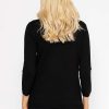 Jumpers & Cardigans | Rowen Avenue Sequin Crew Neck 3/4 Sleeve Knit In Black