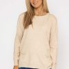 Jumpers & Cardigans | J'aime la Vie Button Detail Knit In Beige