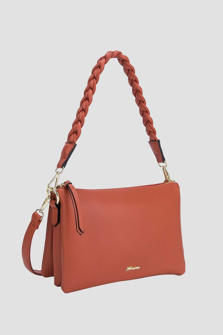 Accessories | Hampton Triple Gusset Crossbody Bag In Orange