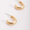 Earrings | Soul Jewellery Matte Structured Hoop Earrings